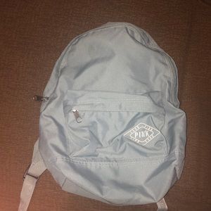 Pink brand blue-green backpack